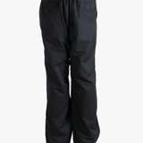 Black pants  worn by a person, showing the pants fit