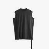 Black t-shirt, front view