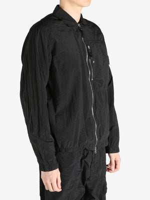 STONE ISLAND - Men Logo Patch Crinkle Finish Overshirt