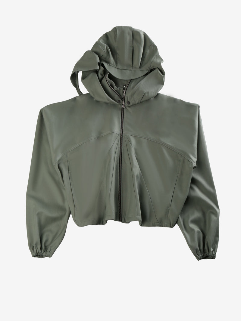 FFFPOSTALSERVICE - Men Parachute Hooded Cropped Jacket