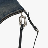 Close up of Blue bag, showing detail