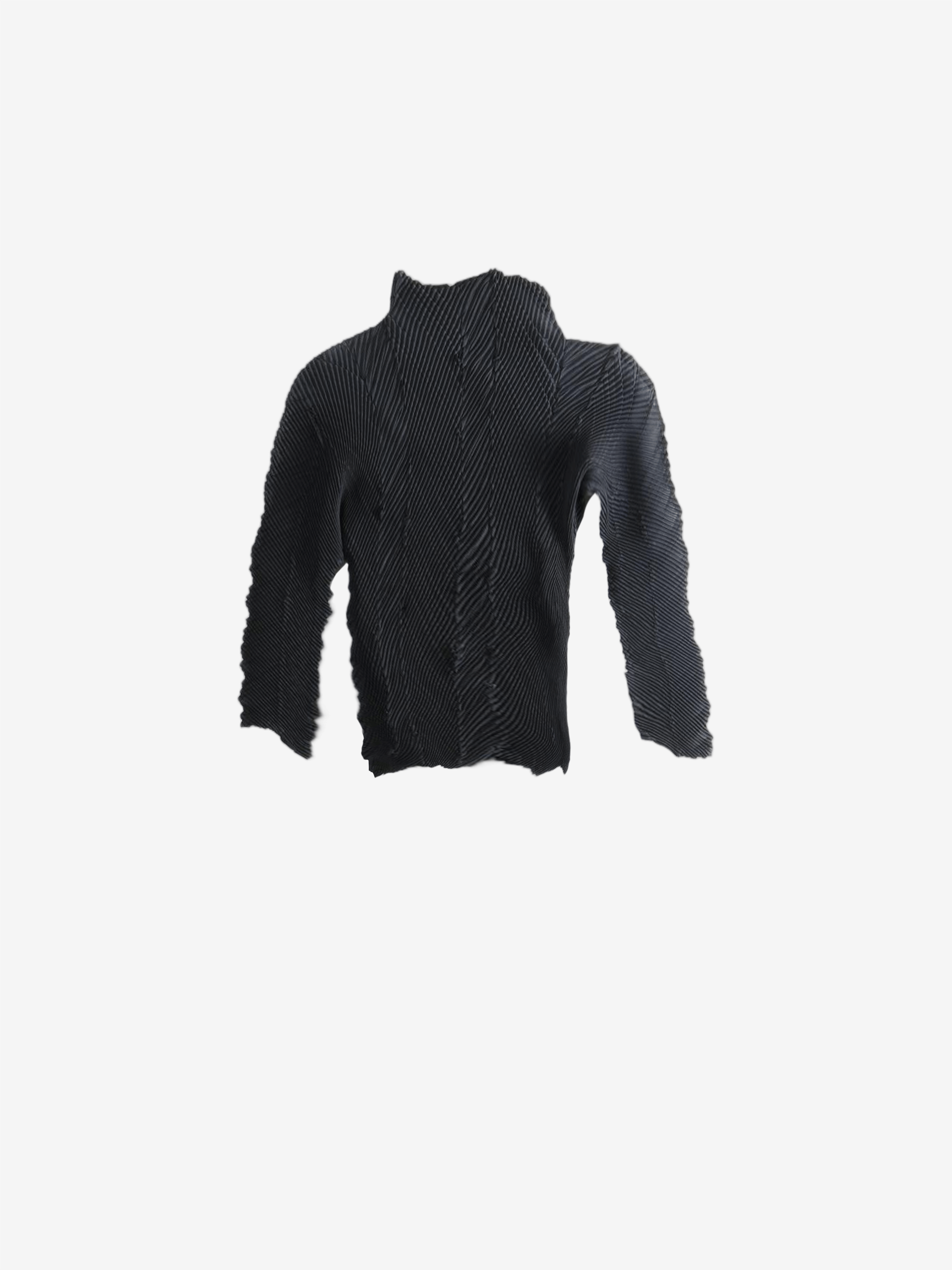 Black shirt, front view
