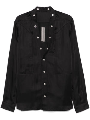 RICK OWENS - Men Charmeuse Larry Fogpocket Shirt