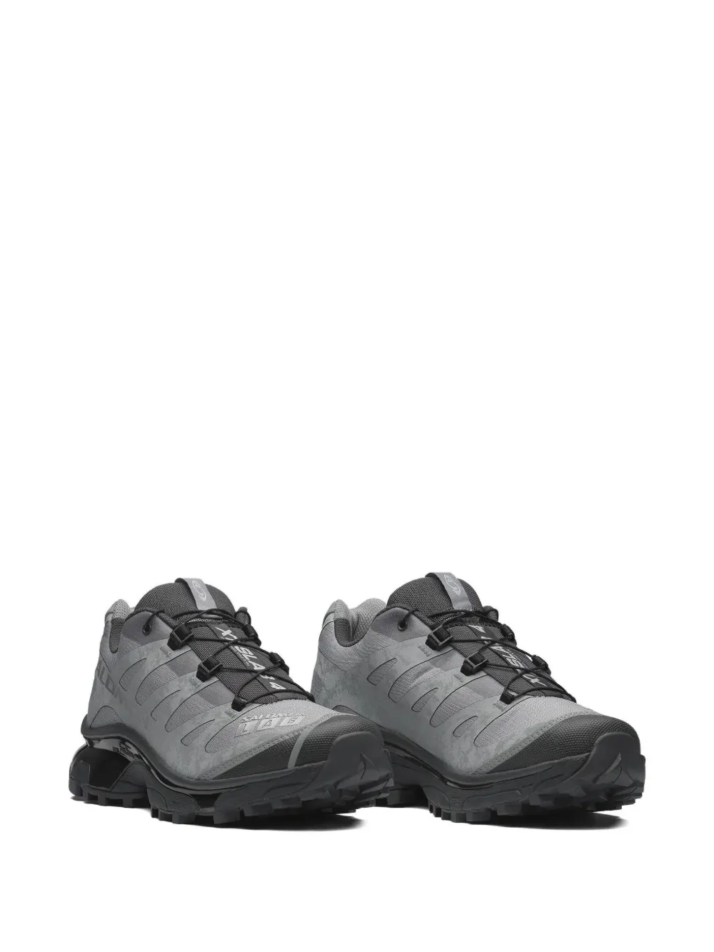 Grey sneakers, side view