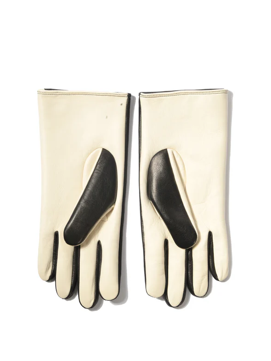 black glove, back view