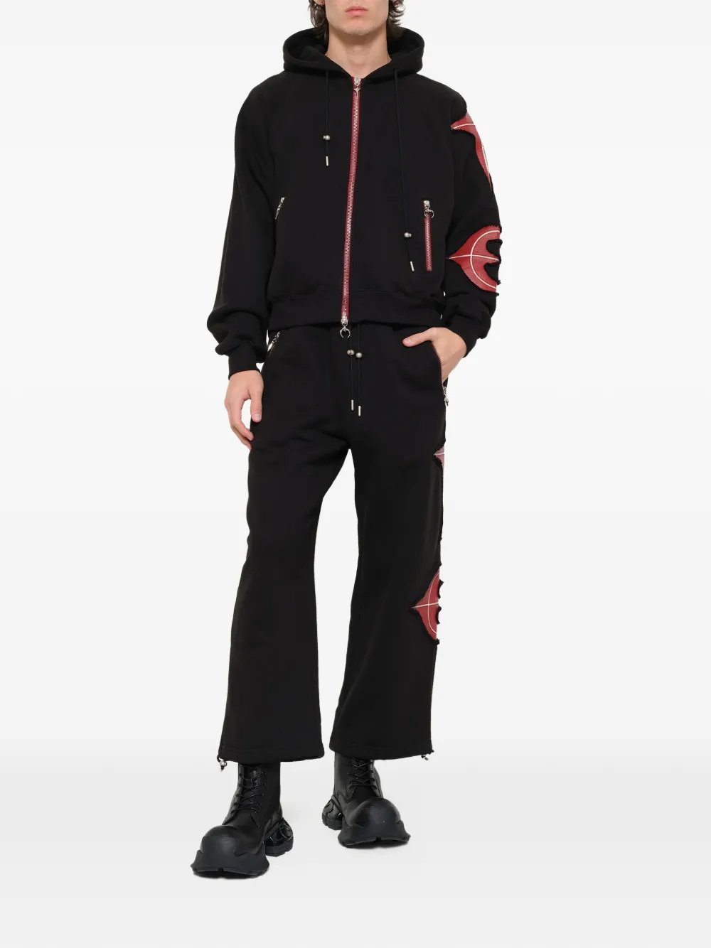 Black pants, full body view