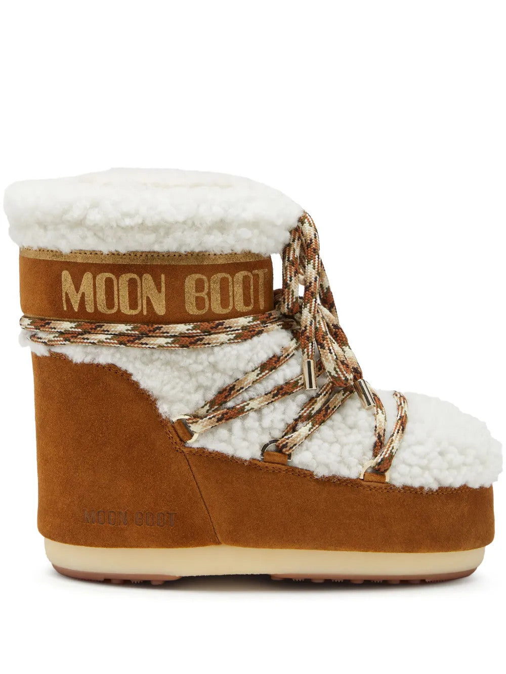 Brown boots, side view