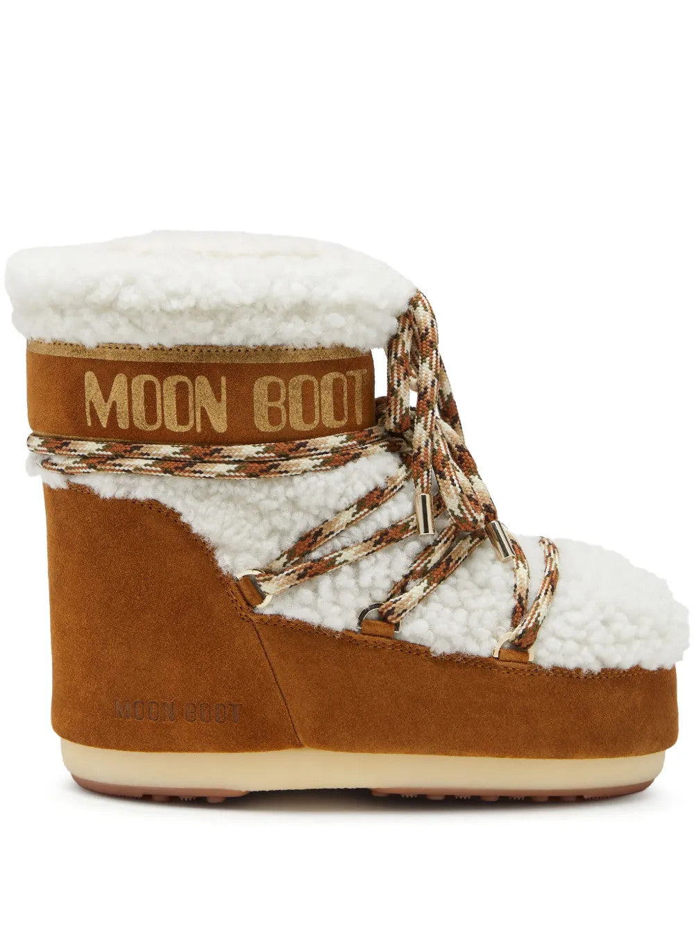 Brown boots, side view