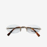 White sunglasses front view