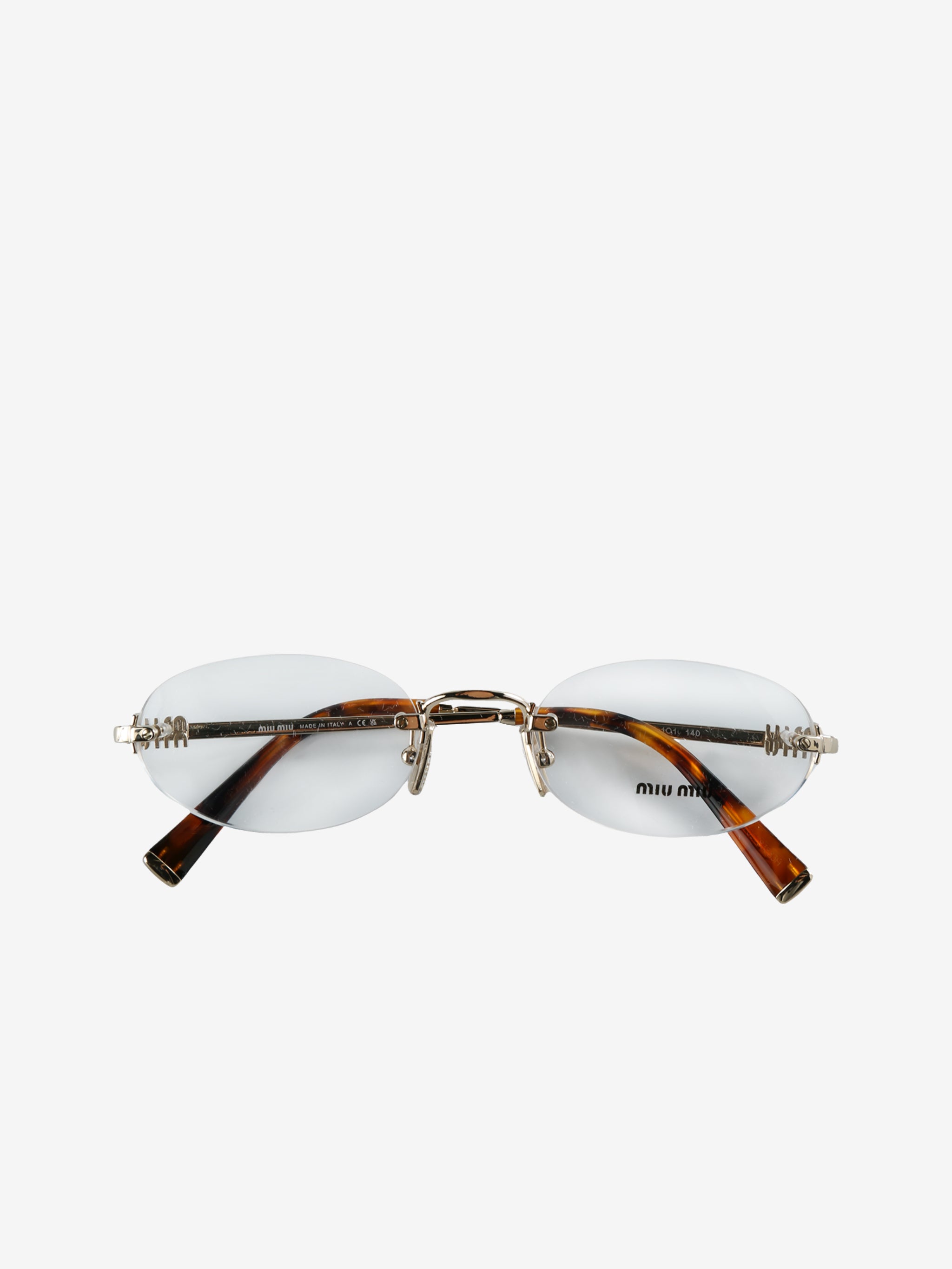 White sunglasses front view