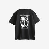 Black t-shirt,back view