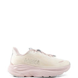 Pink shoes, side view