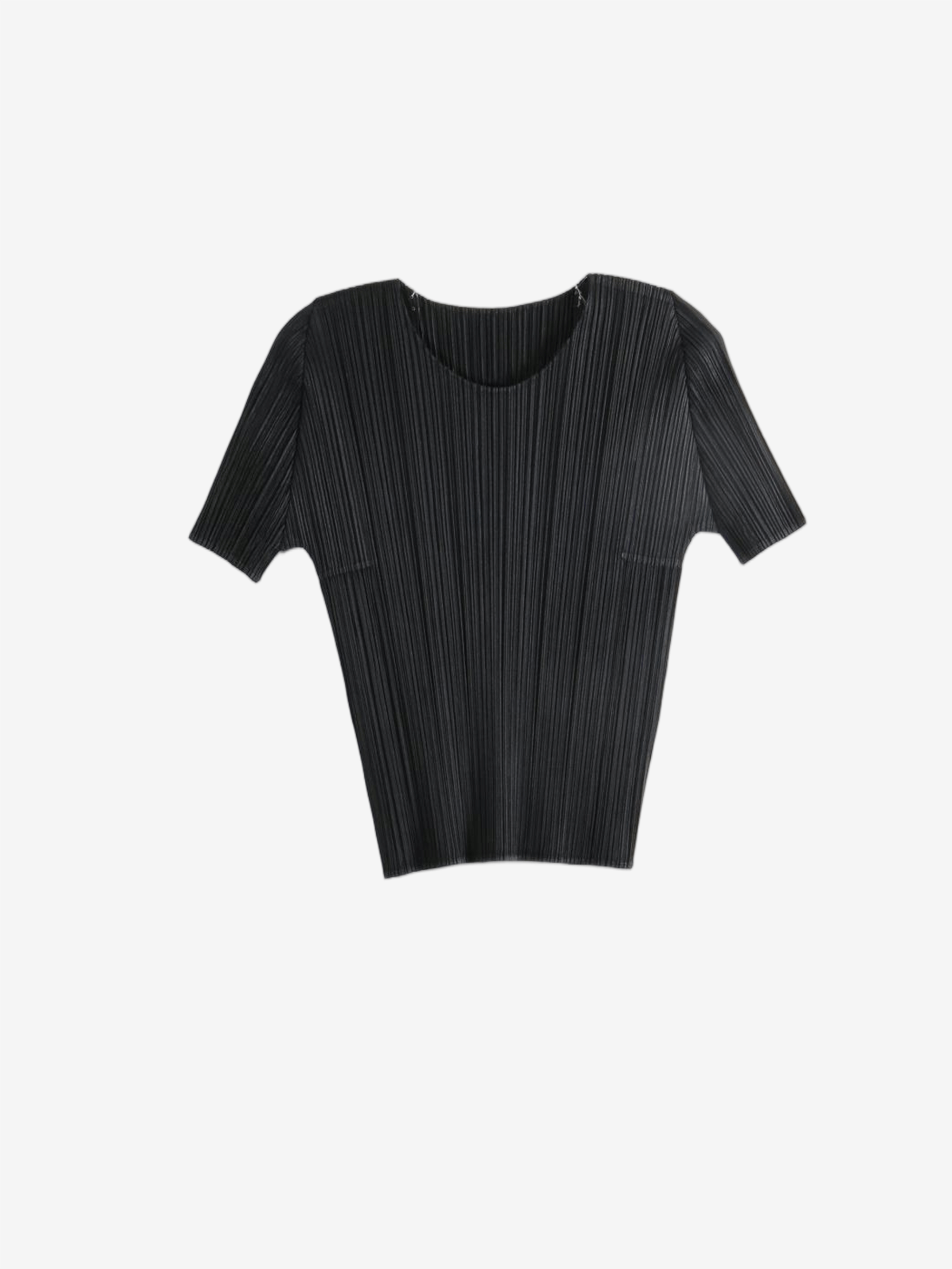 Black shirt, front view