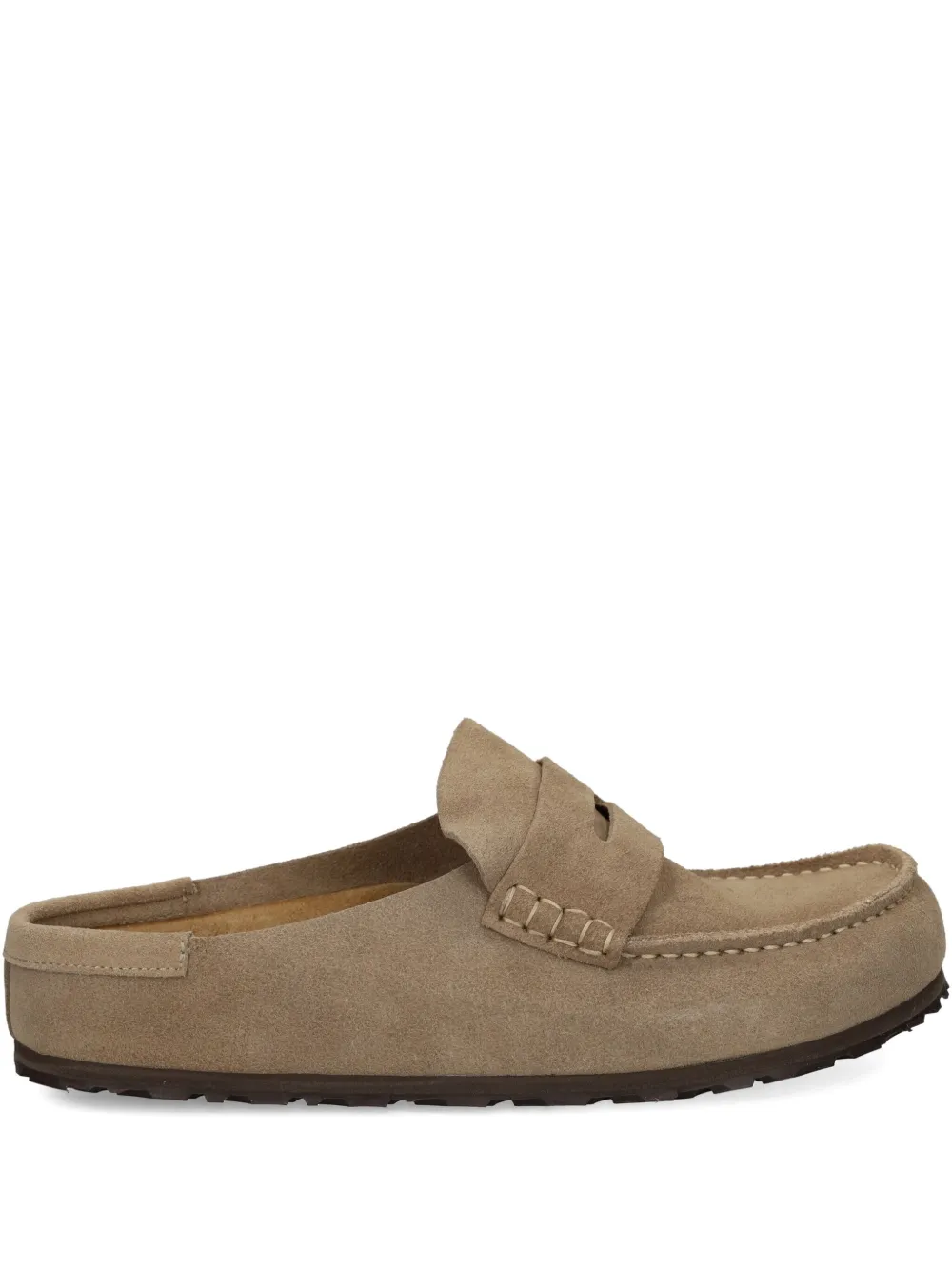 Tan sandals, front view