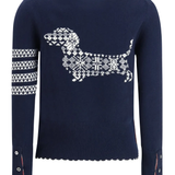 Navy sweater,back view