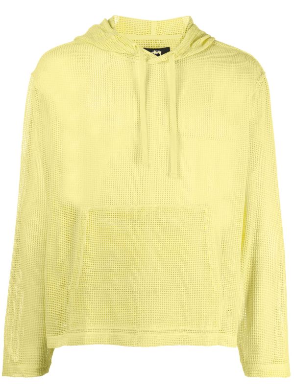 STUSSY - Men Cotton Mesh Hoodie