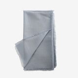 Grey scarves, back view