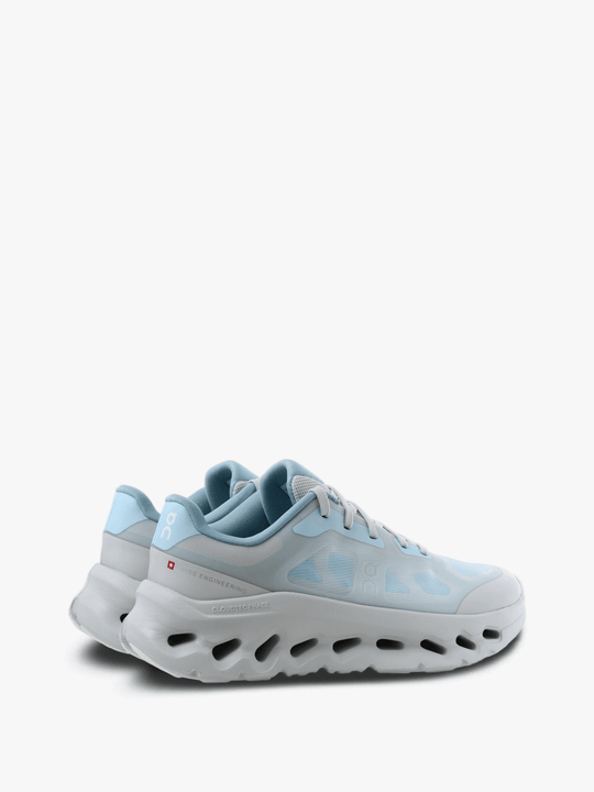 Blue shoes, side view