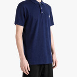 POLO RALPH LAUREN - Men Short-Sleeve Cotton Honeycomb Textured Custom Slim Polo Shirt