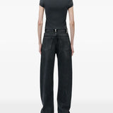 Black jeans, full body view