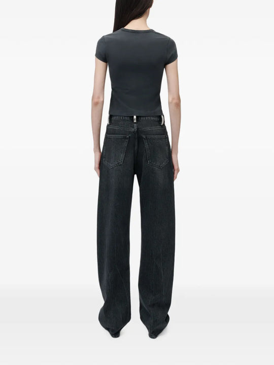 Black jeans, full body view