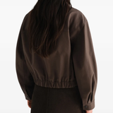 Brown jacket, front view