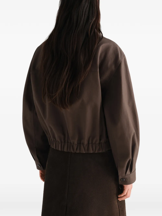 Brown jacket, front view