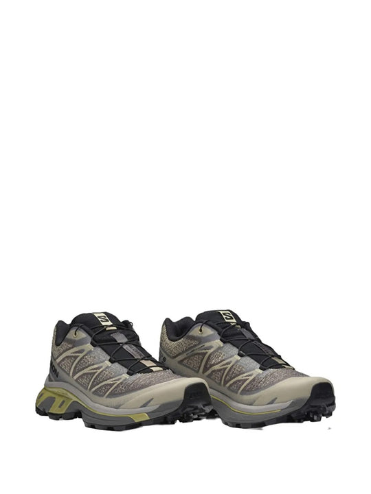 Grey sneakers, side view