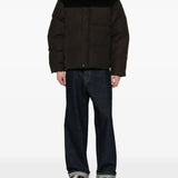 Brown jacket, full body view
