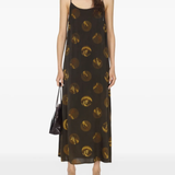 Brown dresses, full body view