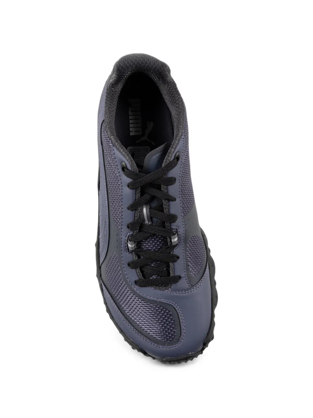 Navy shoes, front view