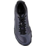 Navy shoes, front view