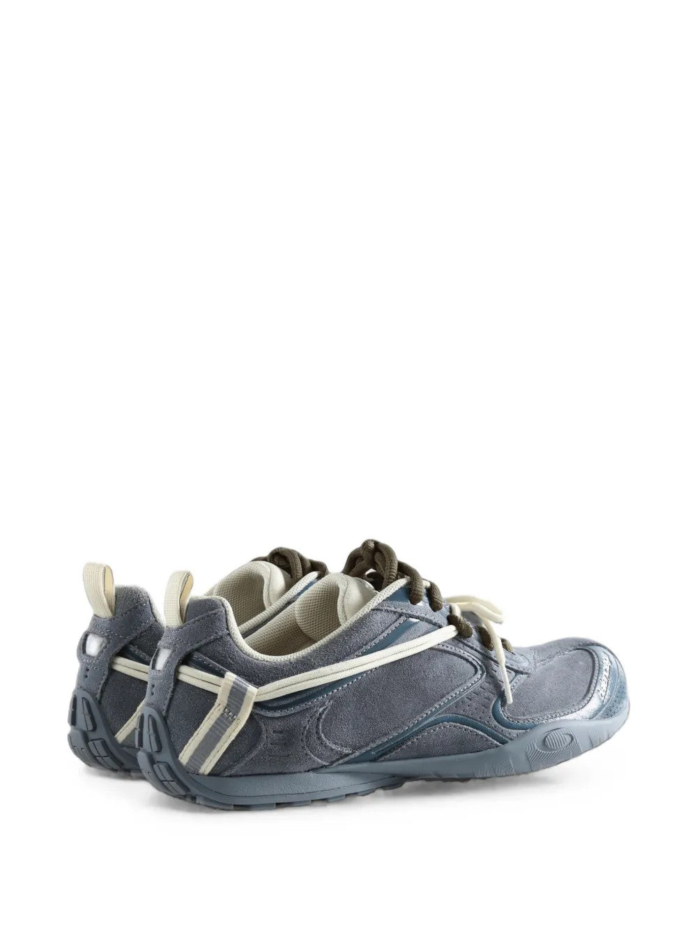 Grey shoes, back view