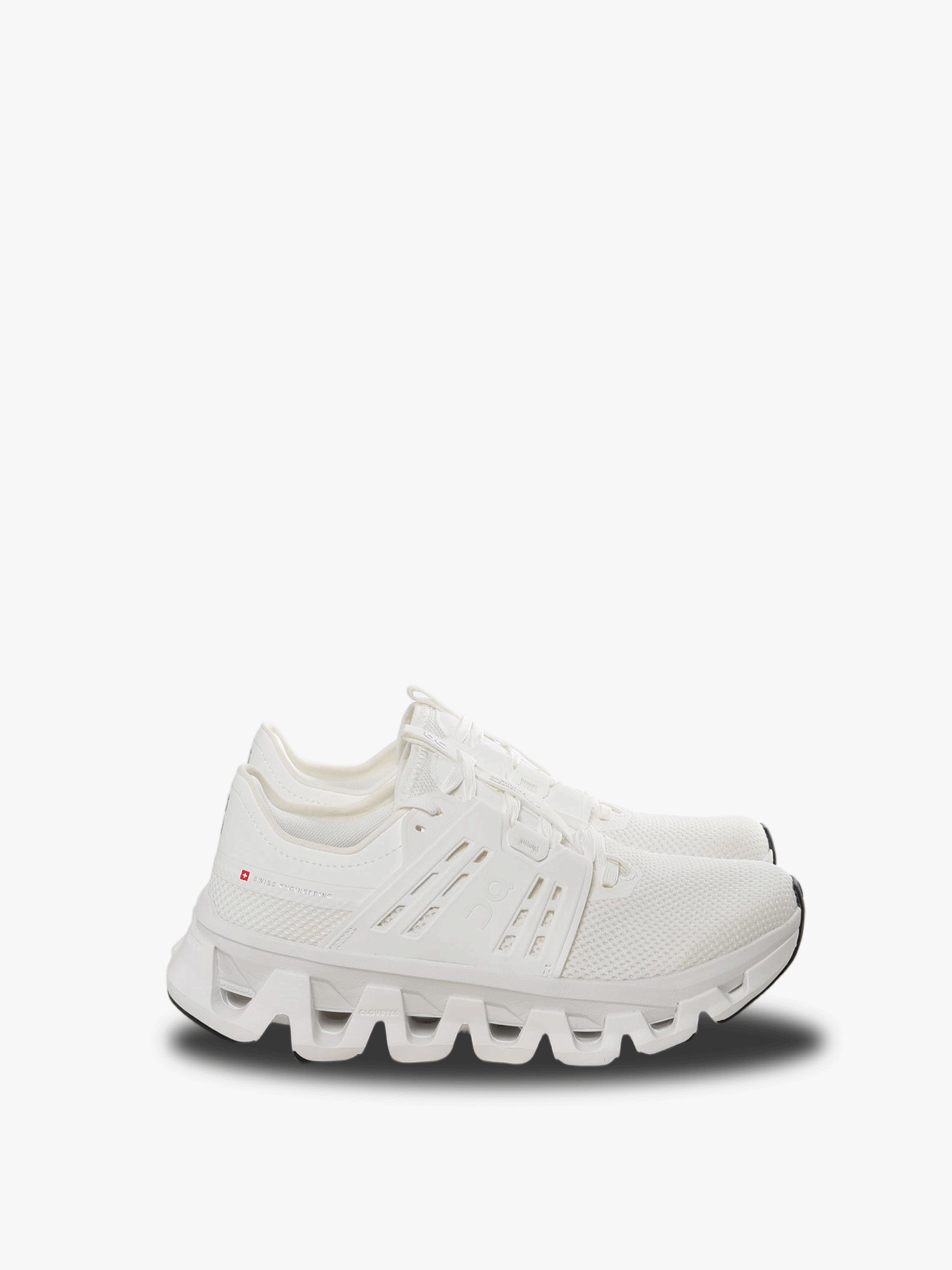 White sneakers. front view