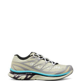 Tan sneakers, front view