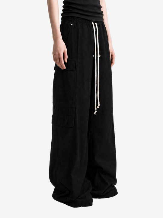 Black pants, full body view