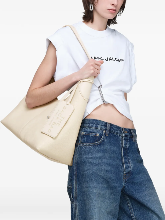 Tan bag, front view