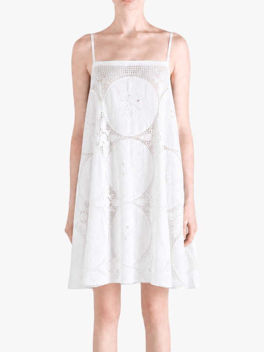 White dress, full body view
