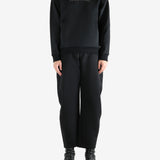 Black hoodie, full body view