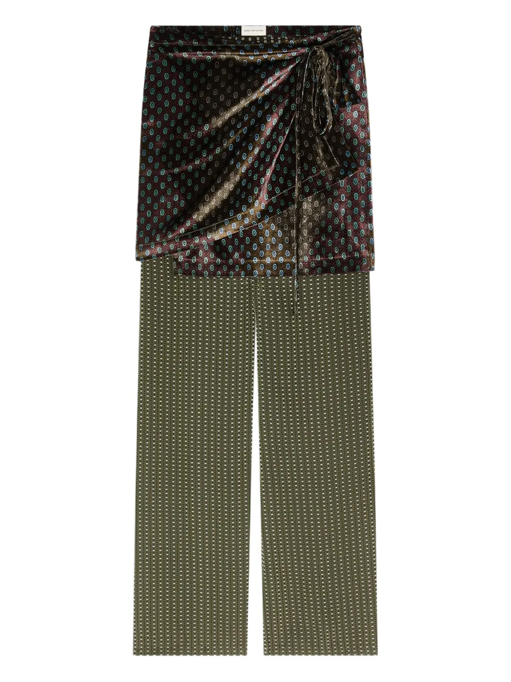 Green pants,front view