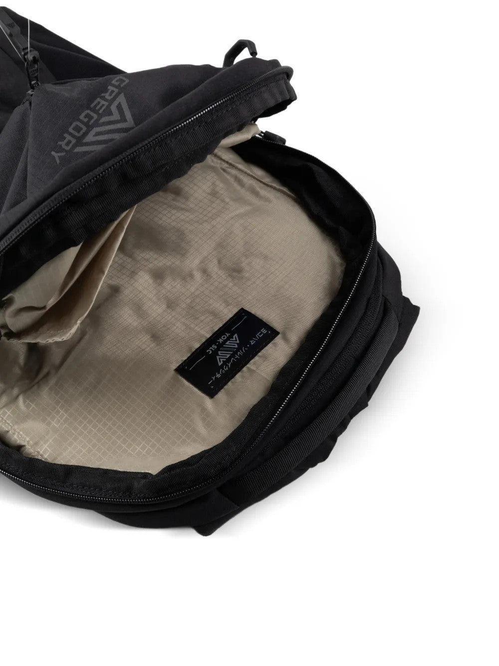 Close up of Black bag, showing detail