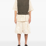 Brown vest, full body view