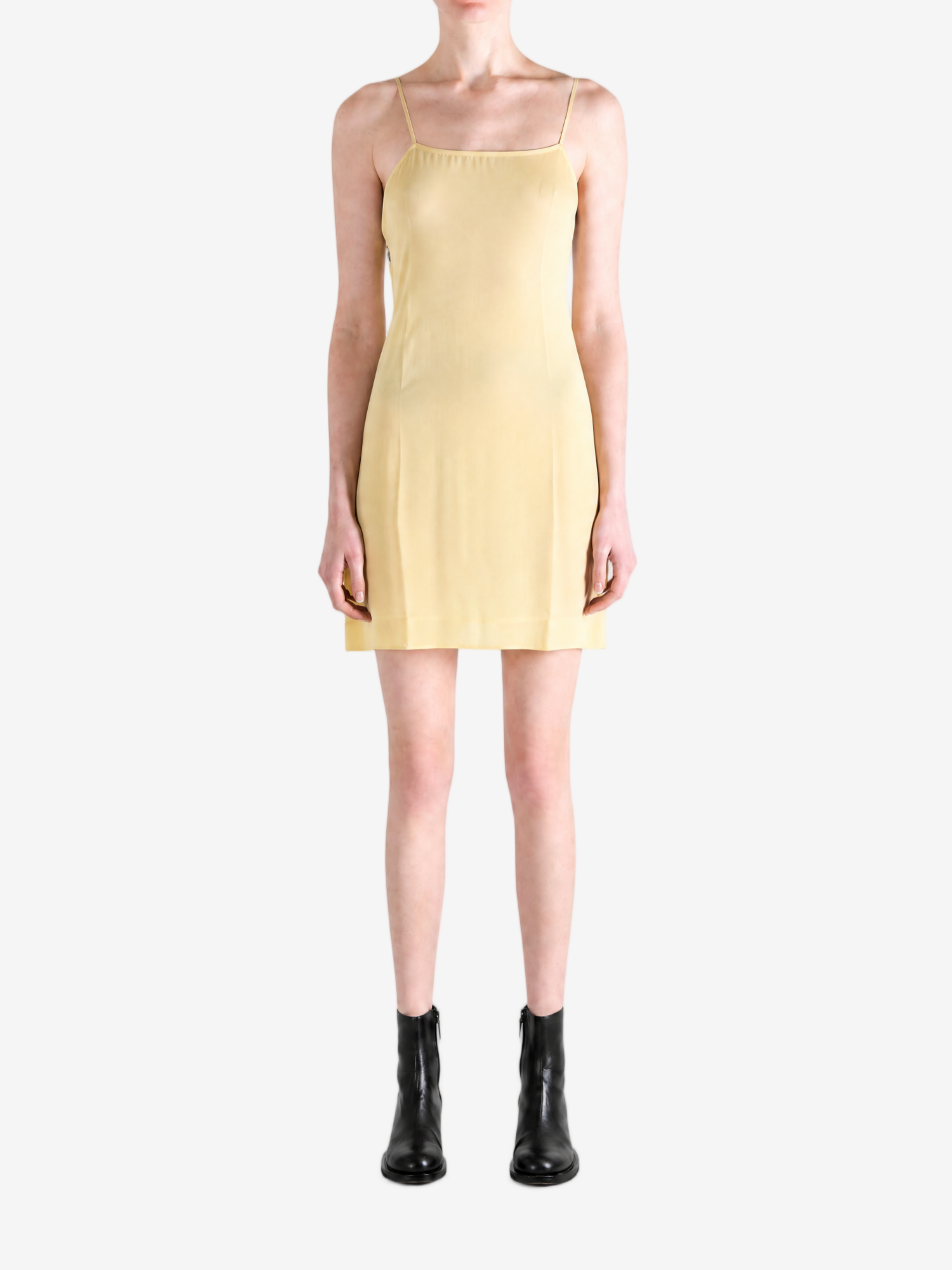 Yellow dress, full body view