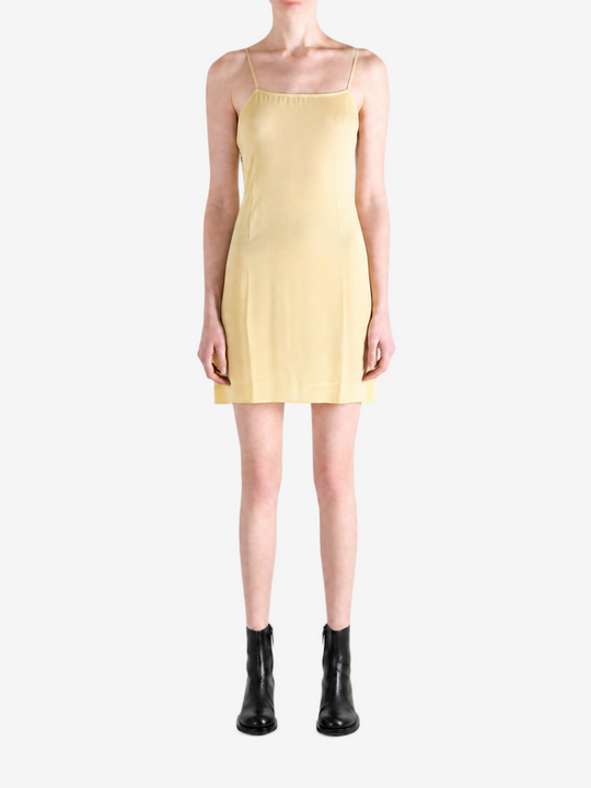 Yellow dress, full body view