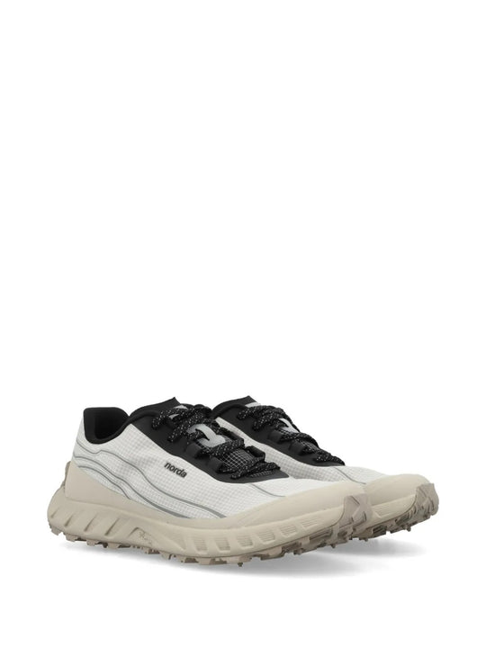 Grey shoes, side view