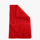 Red scarf, front view
