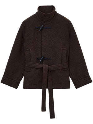 LEMAIRE - Women Short Bathrobe With Contrast Stitch Duffle Coat