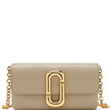Tan accessories, front view