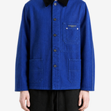 Blue jacket, full body view
