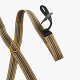 Tan accessories, front view
